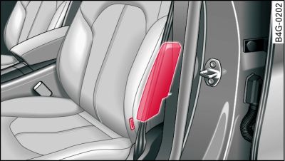 Location of side airbag in driver's seat